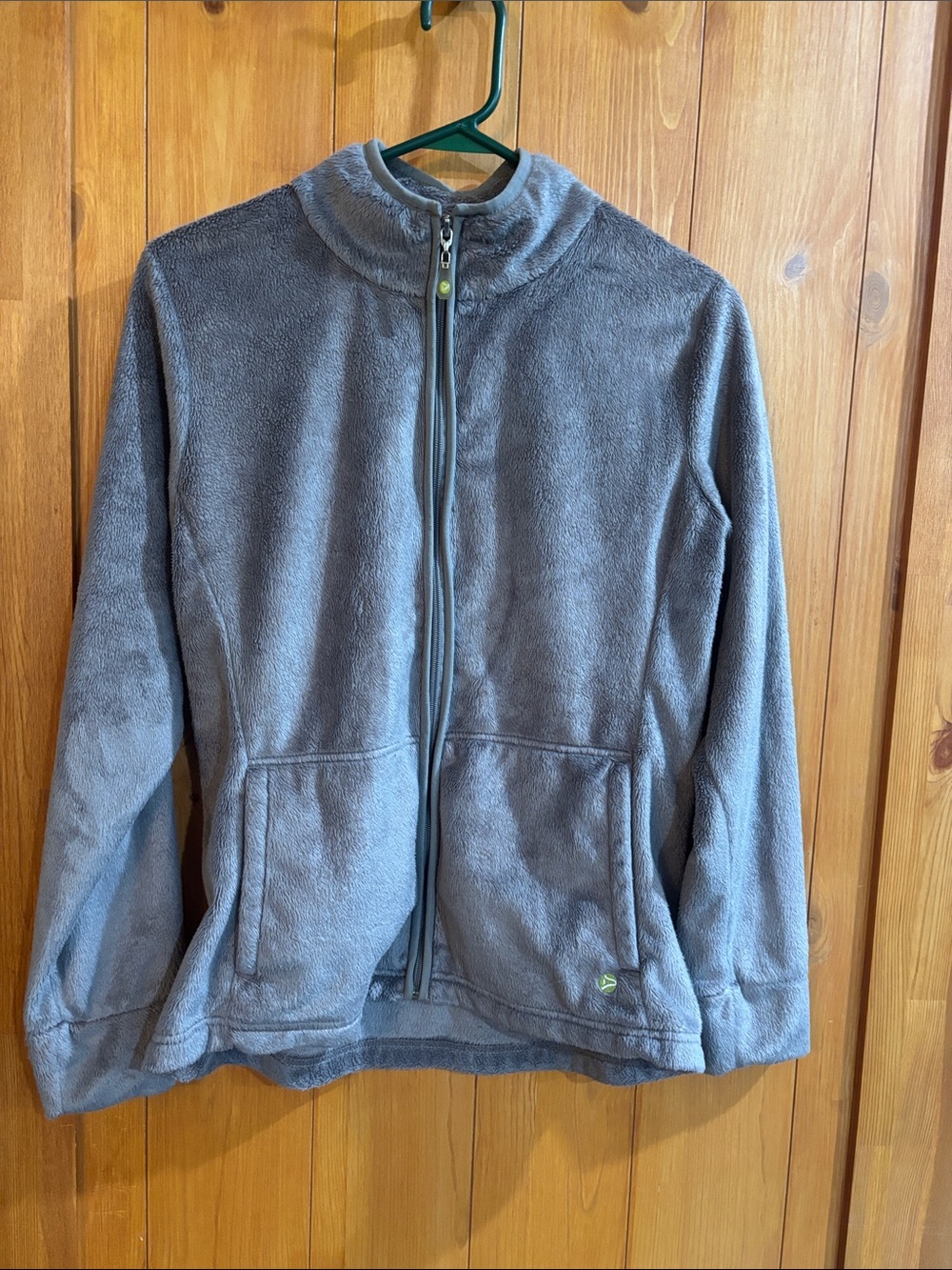 Dakini Soft Plush Full-Zip Jacket - Gray